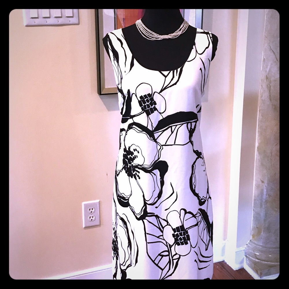 NWT Ann Taylor Floral Motif Sleeveless Dress